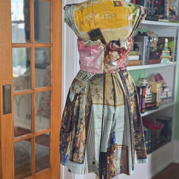 NWT Vivienne Westwood Anglomania Women’s Liberty Dress, Salon Print -- 38, US 2 - Picture 7 of 15